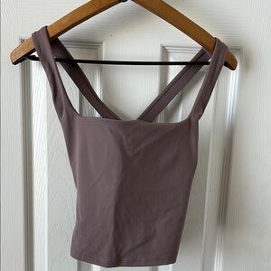 Women's Mauve Sleeveless Top